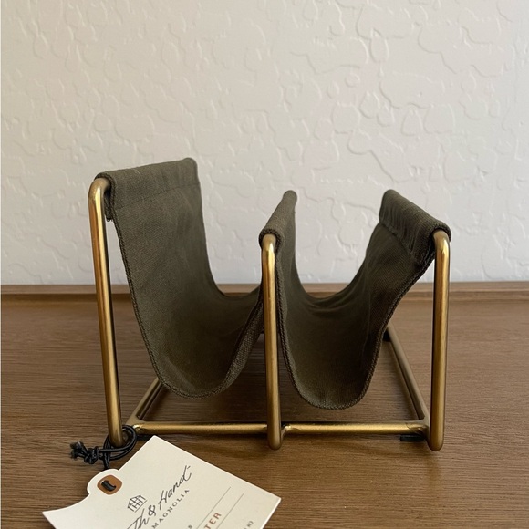 Hearth & Hand with Magnolia Brass & Canvas Mail Organizer - Picture 5 of 6